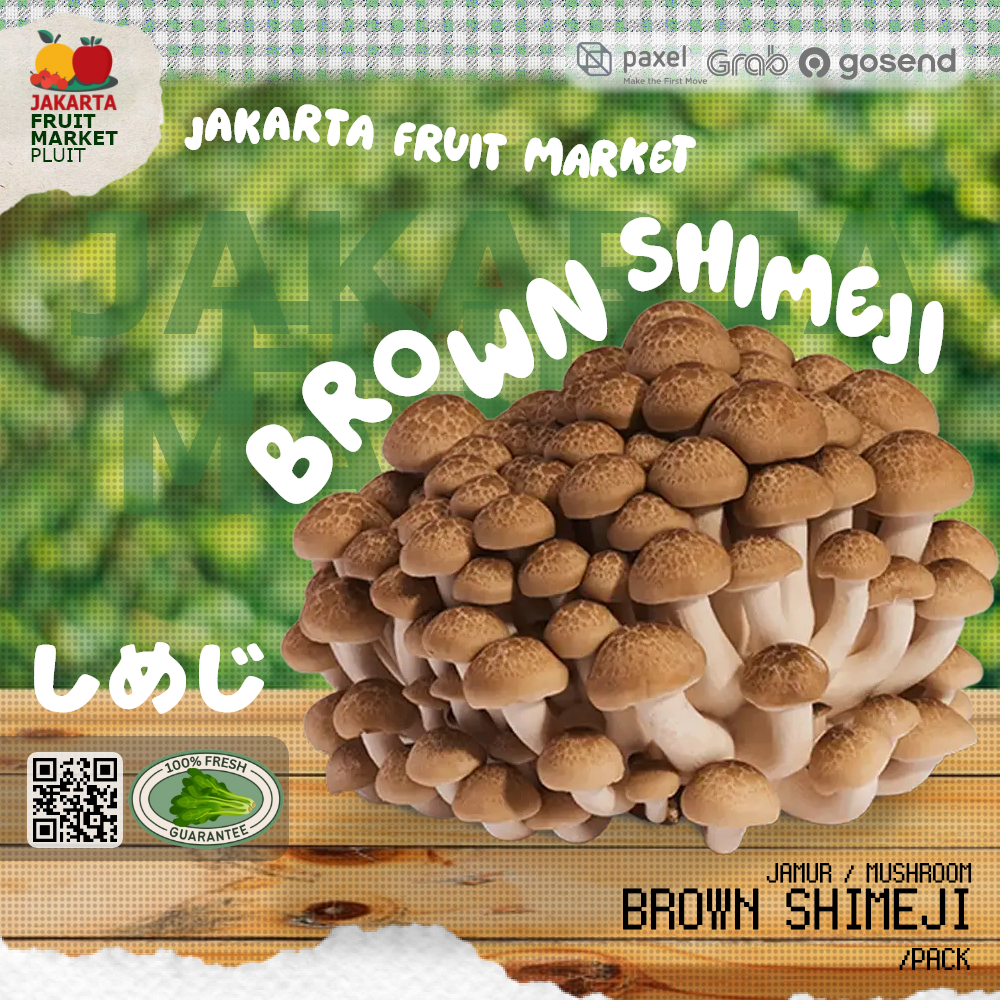 

[PROMO] BROWN SHIMEJI MUSHROOM しめじ Sayur jamur coklat segar