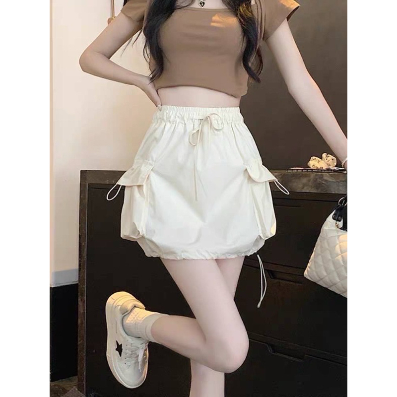 [MODERNFASHION] ALO 6866 ROK CARGO PENDEK KEKINIAN IMPORT BANGKOK