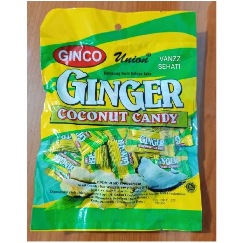 

Permen Ginger coconut / permen rasa kelapa jahe