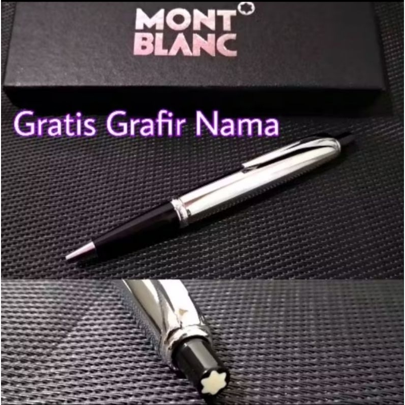 

Bulpoint Mont Blanc Polish Chrome Free Grafir Nama/Logo + Box