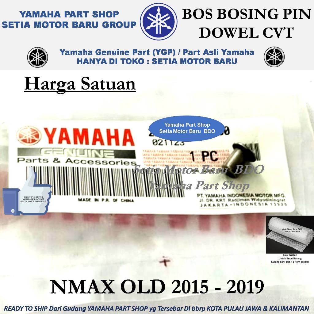 Bos Bosing Pin Dowel Sekunderi CVT Nmax N Max Old Lama Ori Asli Yamaha Bandung