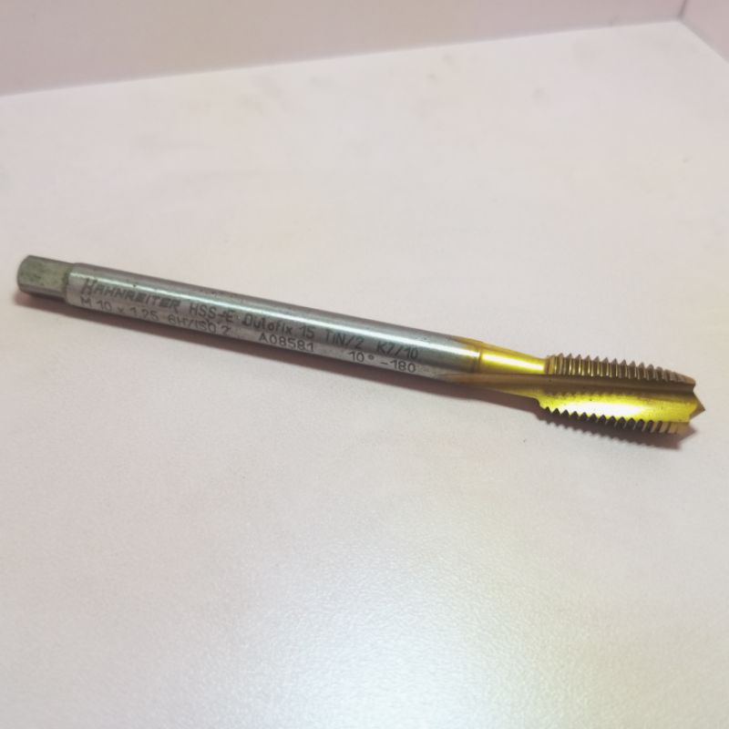 Tap mesin M10 x 1.25 Tap mesin hand tap m10x1.25 spiral German  tap kunci baut 14...