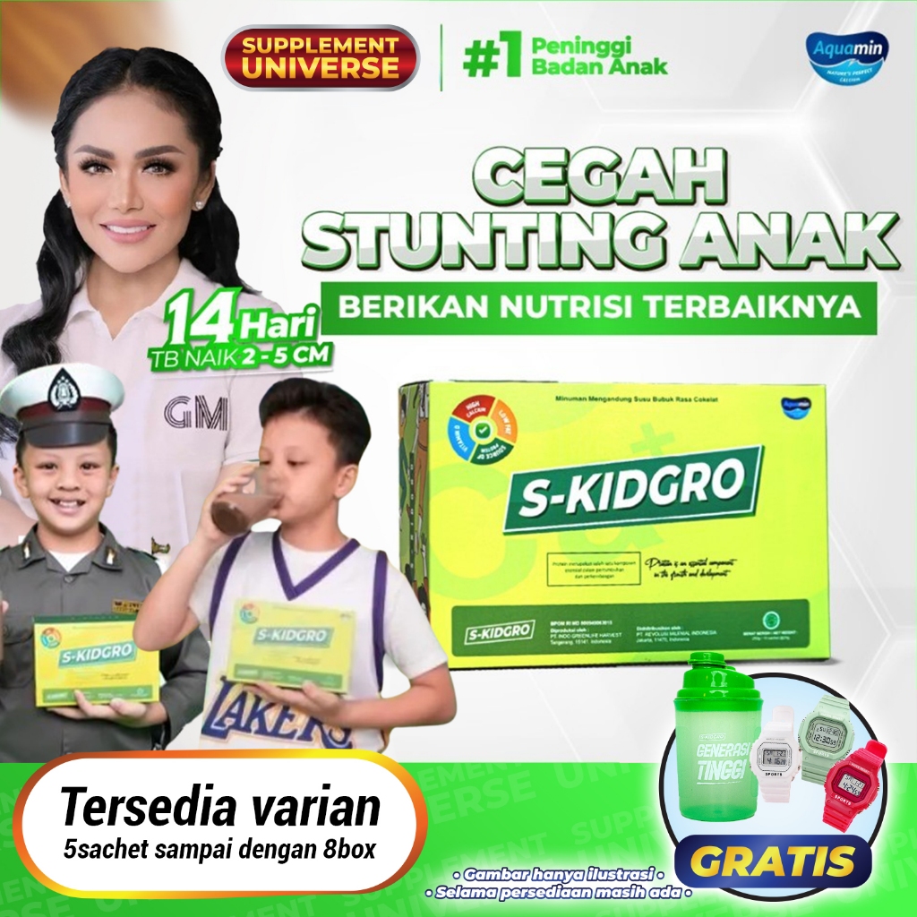 

S-KIDGRO Susu Supplemen Peninggi Badan Anak Terbaik - BPOM