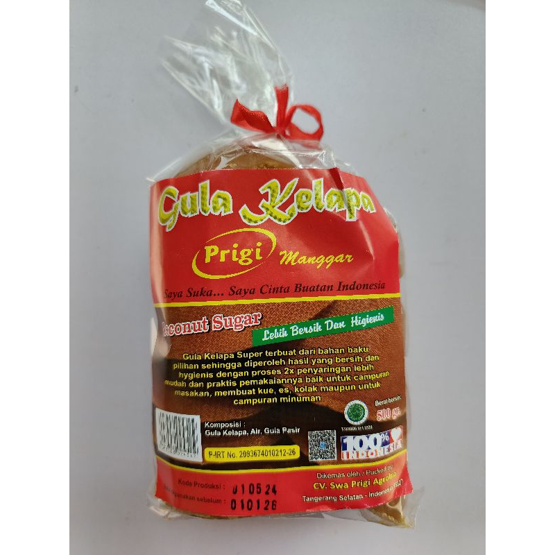 

Gula kelapa prigi Manggar High Quality 500gr