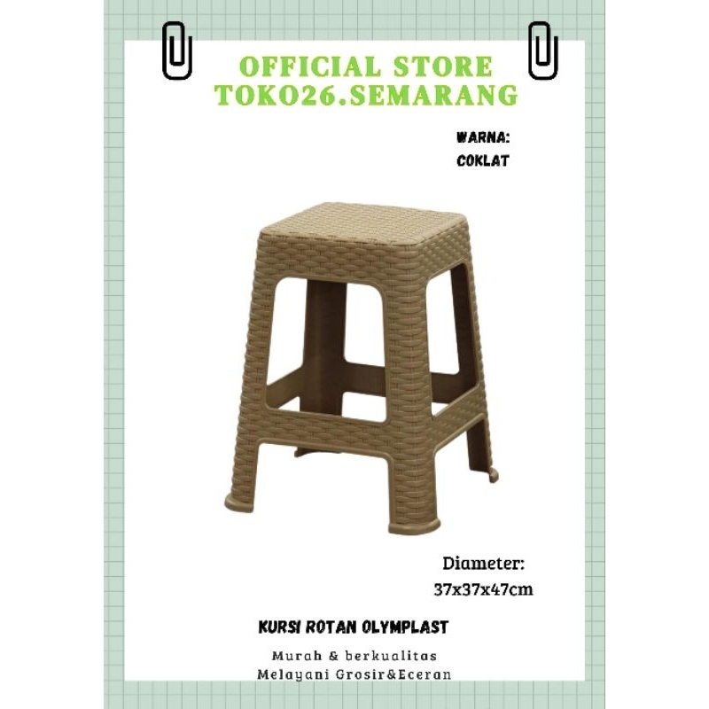 kursi segi rotan olymplast