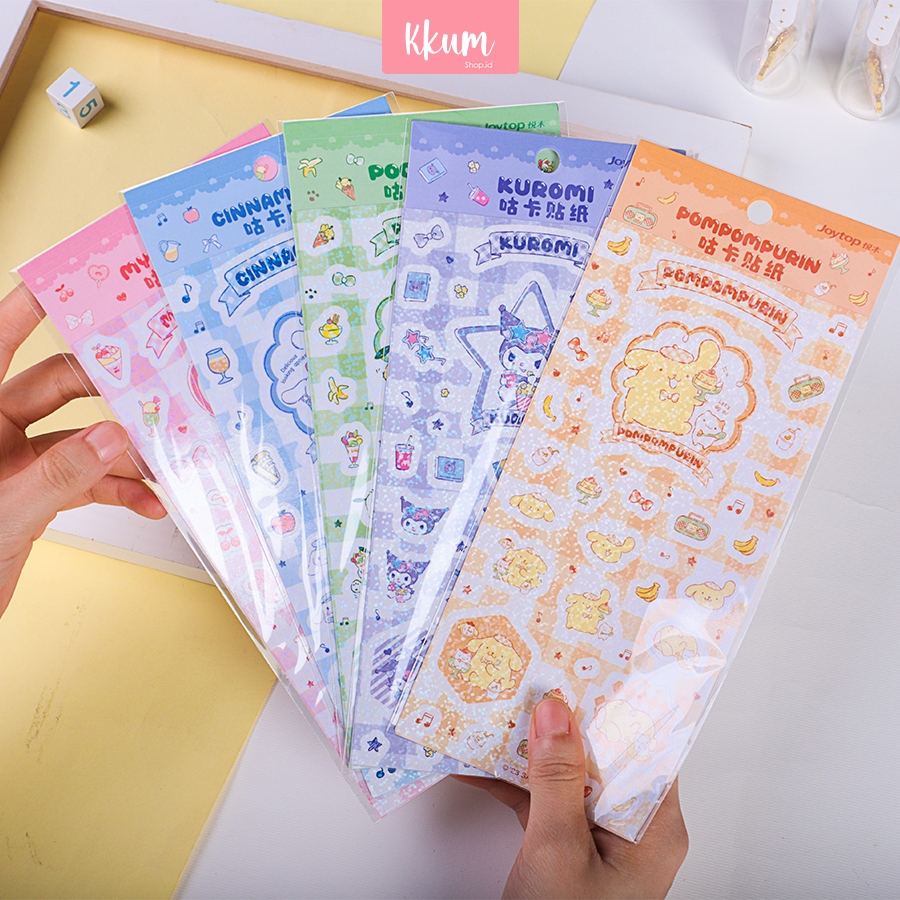 

Sticker Sanrio Lucu Glitter Hologram DIY Deco Journal