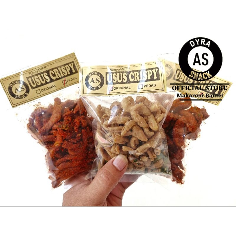 

(TERMURAH) USUS CRISPY PEDAS DAUN JERUK dyra snack