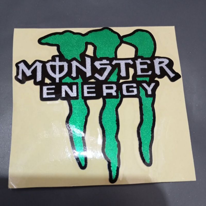 

stiker gambar tulisan monster energy
