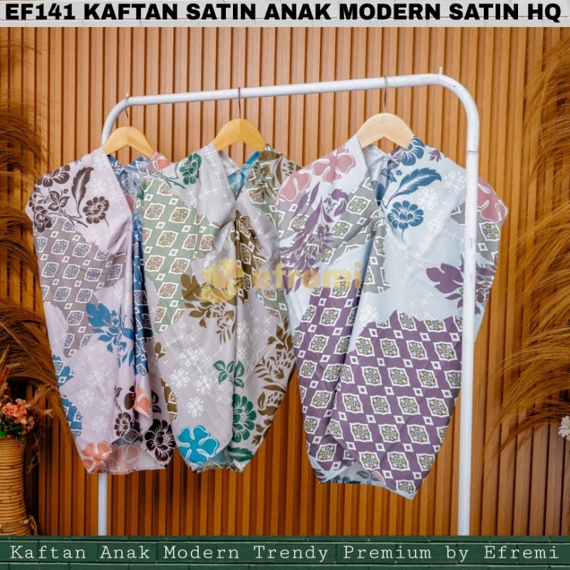 TD141 KAFTAN BATIK ANAK WANITA SATIN SILK#BAJU ANAK KIDS PESTA#DRESS KAFTAN FORMAL ANAK