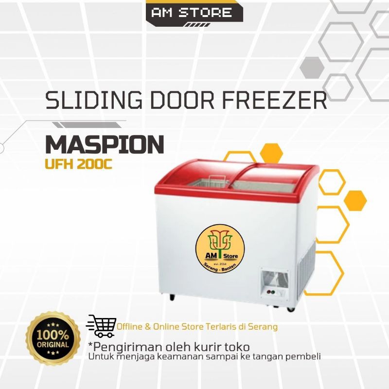 Sliding Door Freezer Maspion UFH 200C