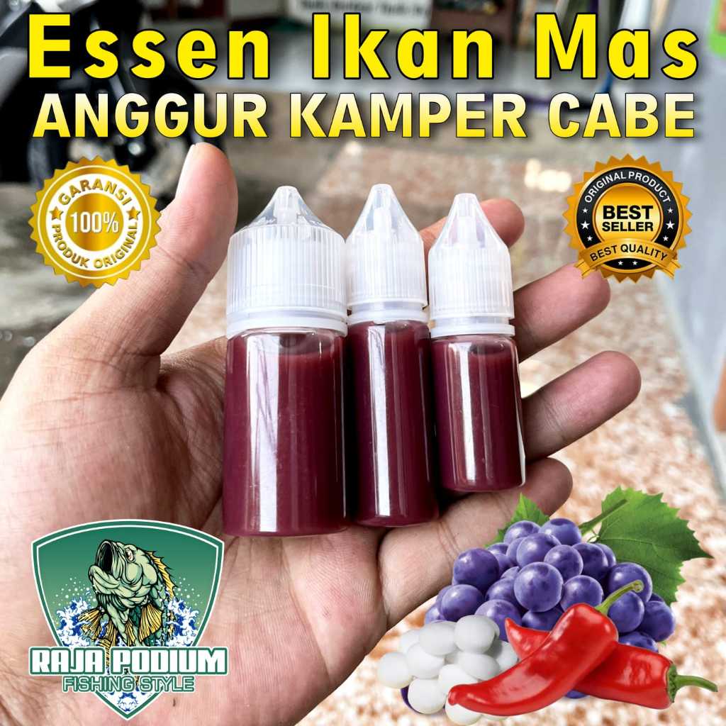 Essen oplosan ikan mas aroma anggur kamper cabe dominan anggur