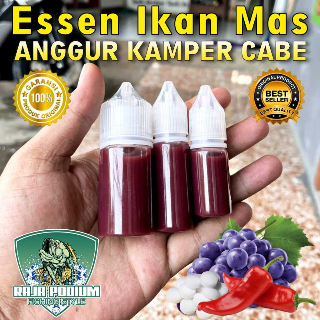 Essen oplosan ikan mas aroma anggur kamper cabe dominan anggur