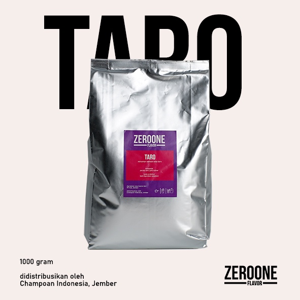 

minuman serbuk rasa taro | zeroone flavor