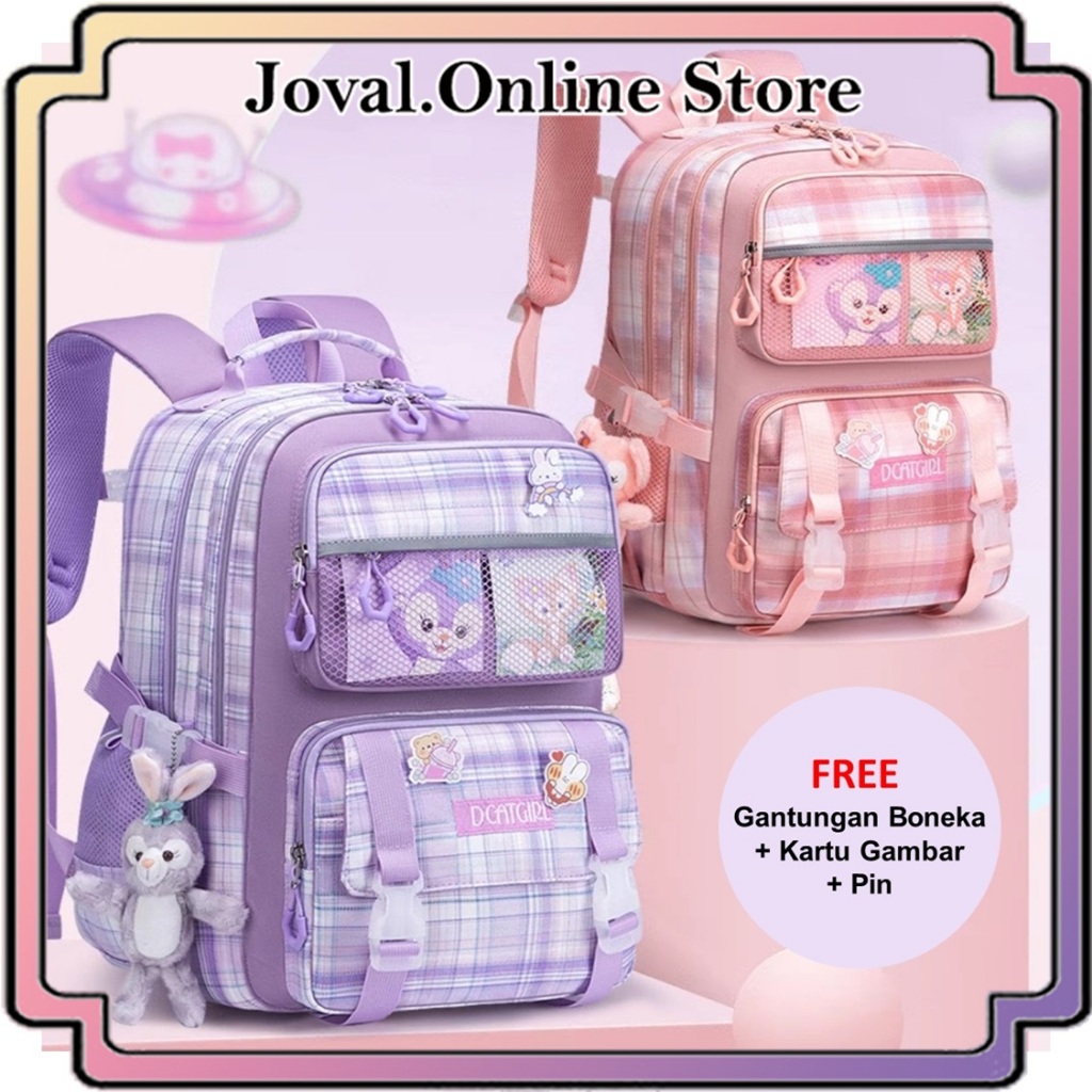 TAS RANSEL SEKOLAH ANAK PEREMPUAN  SD SMP SMA MODEL TERBARU/ TAS RANSEL ANAK  PEREMPUAN / TAS SEKOLA