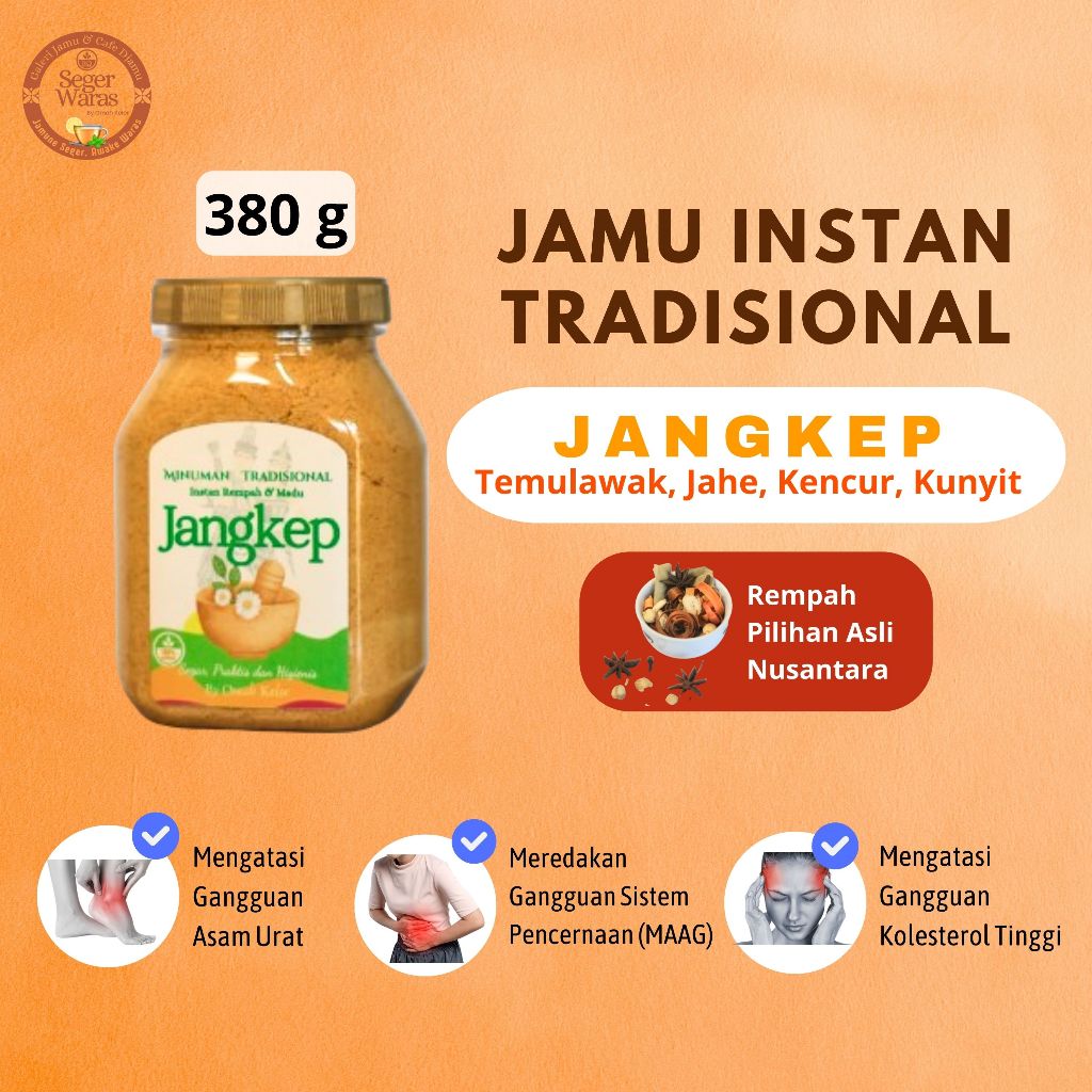 

JAMU HERBAL JANGKEP TEMULAWAK, KUNYIT, KENCUR, JAHE, WEDANG TRADISIONAL REMPAH MADU INSTAN LENGKAP OBAT ASAM URAT, MAAG DAN KOLESTEROL TINGGI