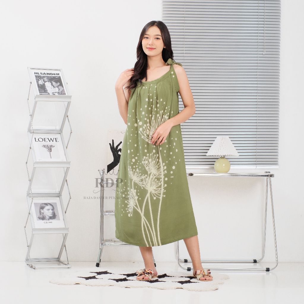 RDP Daster Rayon Midi Tali Pundak LD 120 Motif Monica