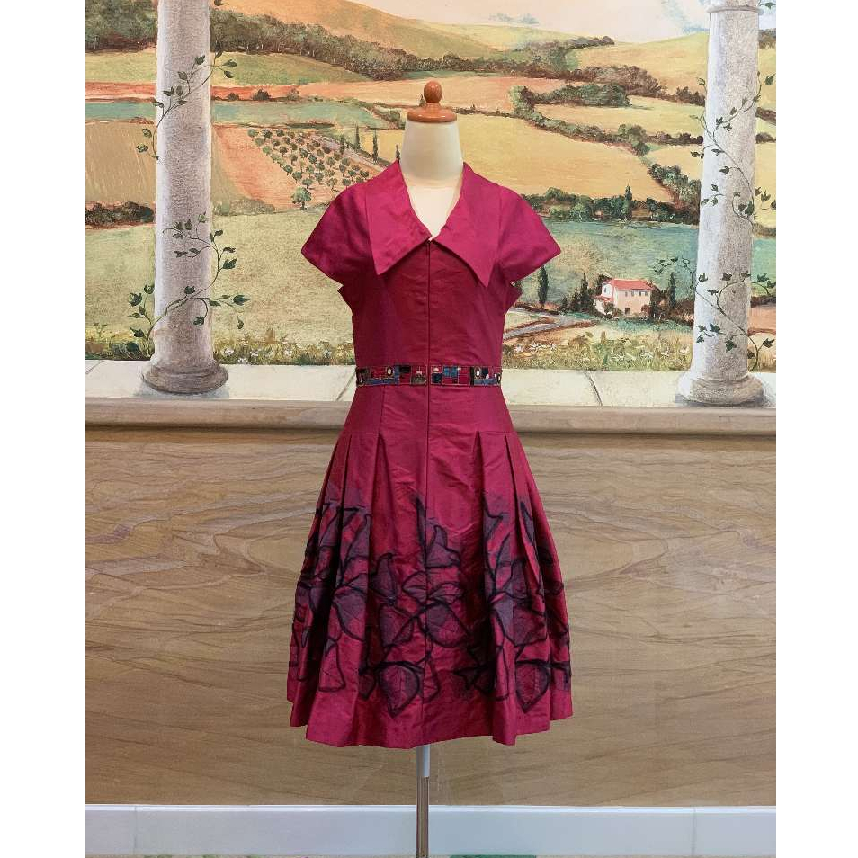 Prelove Sebastian's Red Modern Cheongsam Satin / Cheongsam Merah B119