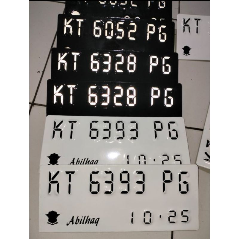 PLAT NOMOR MOTOR (font DIGITAL)