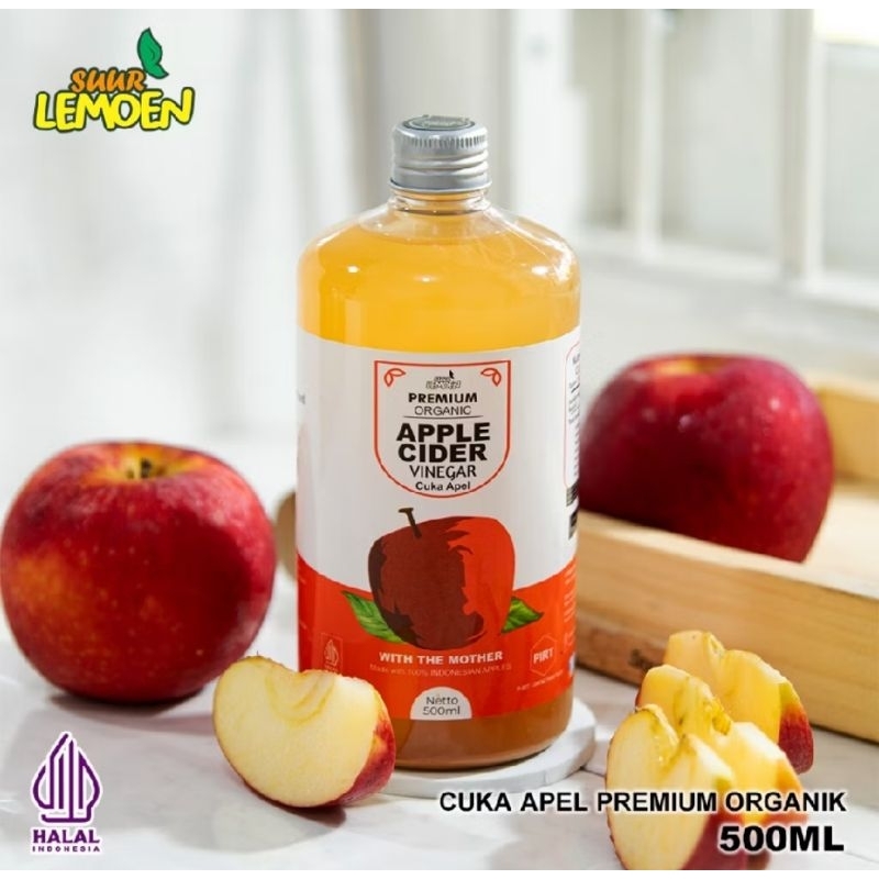 

Cuka Apel Premium Organic / Apple Cider Vinegar 500ML, Manfaat Dapat Membantu Menormalkan Kolesterol, Asam Urat