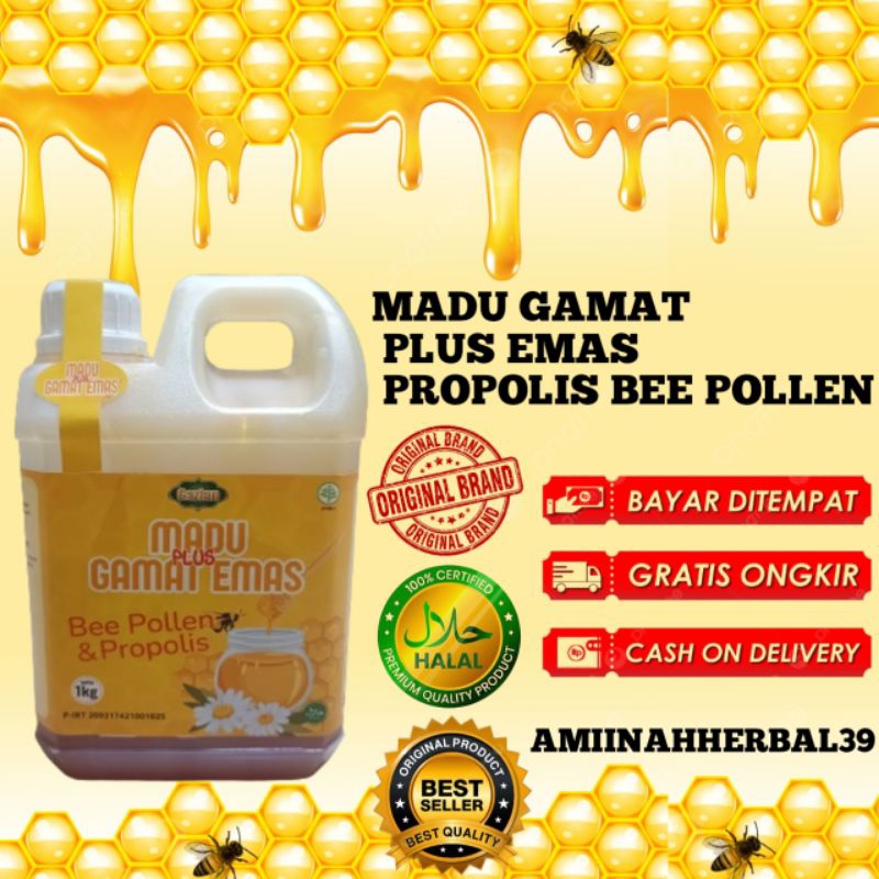 

Best seller Madu Plus Gamat Emas Kalimantan 1kg Bee Pollen