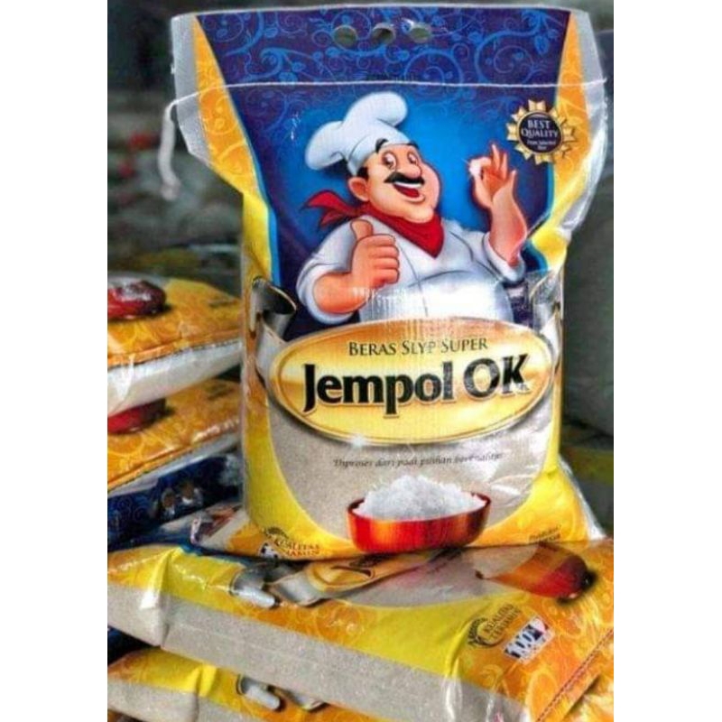 

Beras 10kg (5kg x 2) BERAS Cap Jempol Oke
