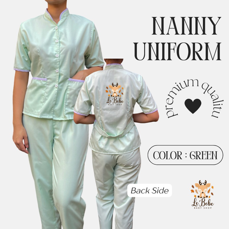 Baju Suster sanghai Lis / Baju Baby Sitter / Seragam Suster / Nanny Uniform / Seragam Nanny / Seraga