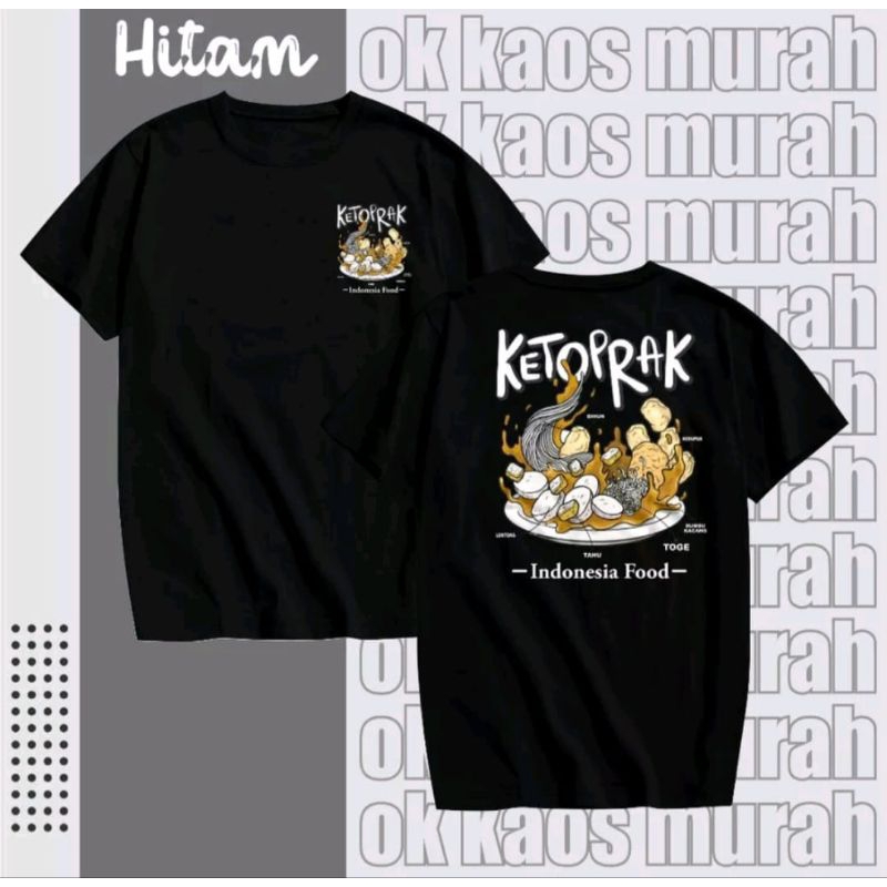 KAOS SIMPEL DEPAN BELAKANG KETOPRAK