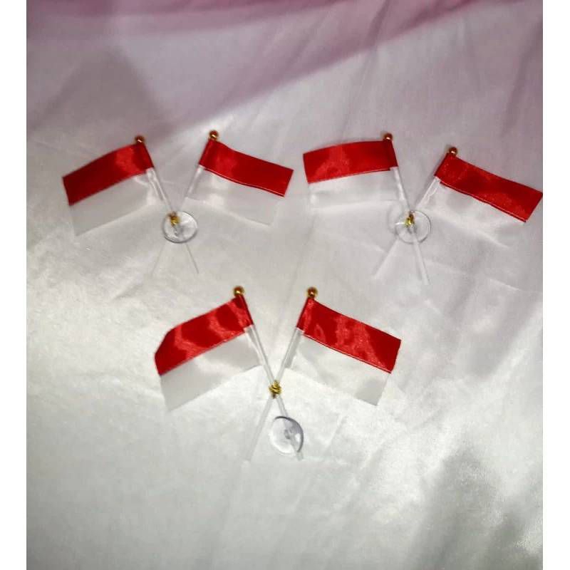 Bendera Merah Putih/ Bendera Mini Untuk Motor Mobil Hiasan