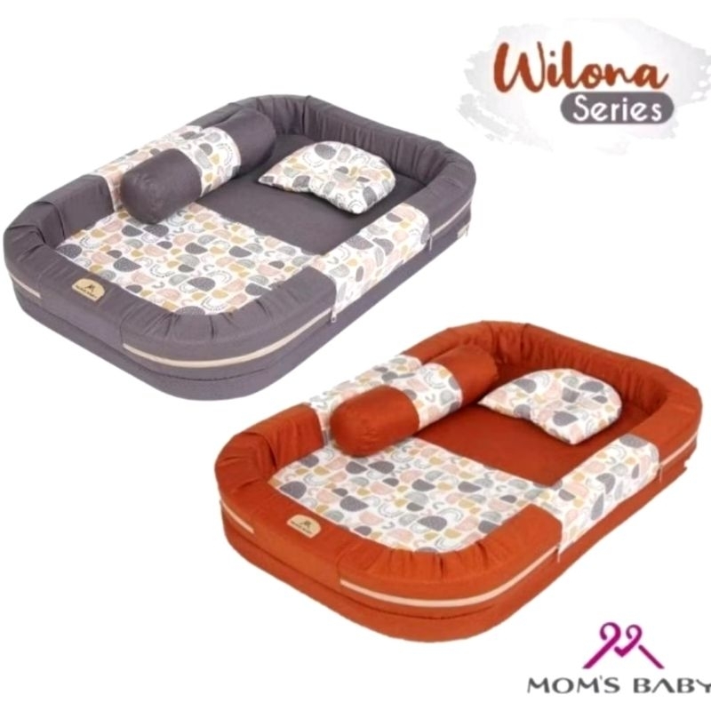 Moms Baby Kasur Bayi Kolam + Kelambu Wilona Series