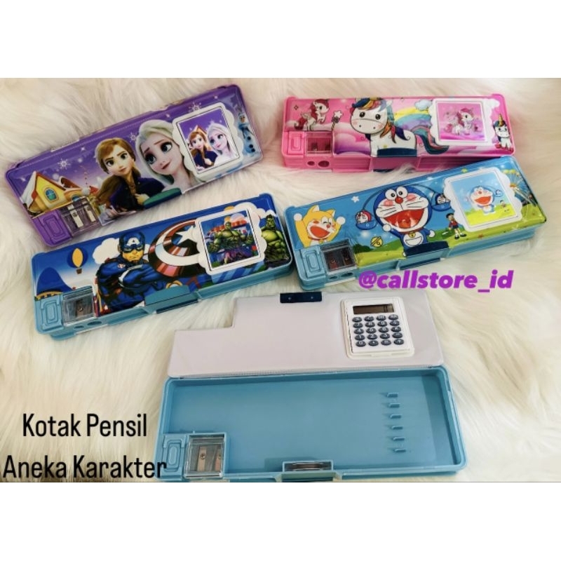 

KOTAK PENSIL RAUTAN DAN KALKULATOR / TEMPAT PENSIL RAUTAN DAN KALKULATOR ANEKA KARAKTER