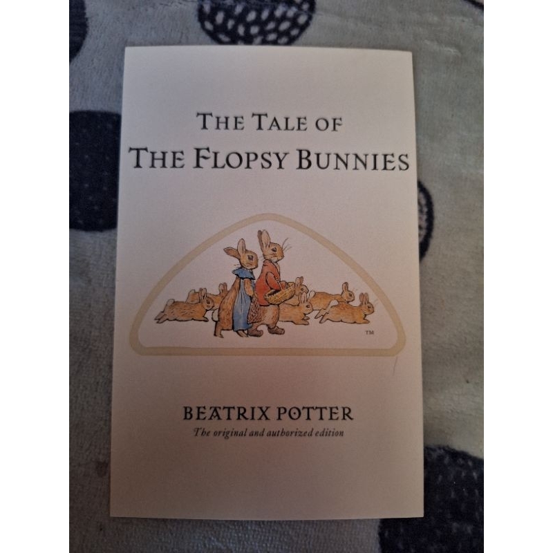 kartu pos kelinci beatrix potter/ rabbit postcard
