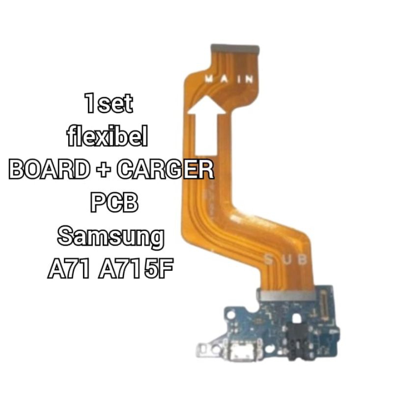 FLEKSIBEL BOARD DAN KONEKTOR CAS PAPAN PCB SAMSUNG A71/A715G