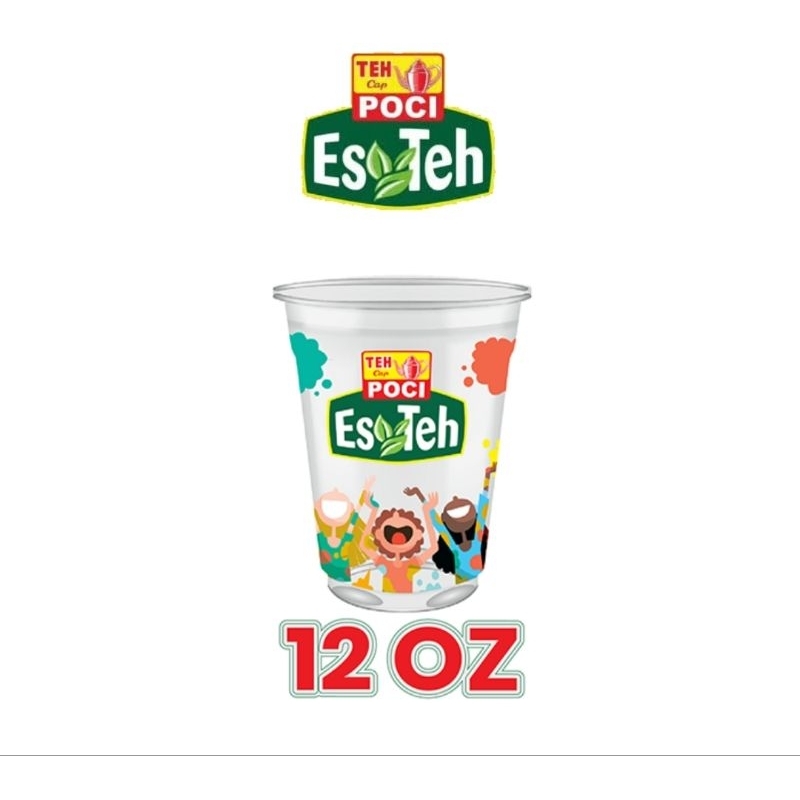 cup teh poci 12oz