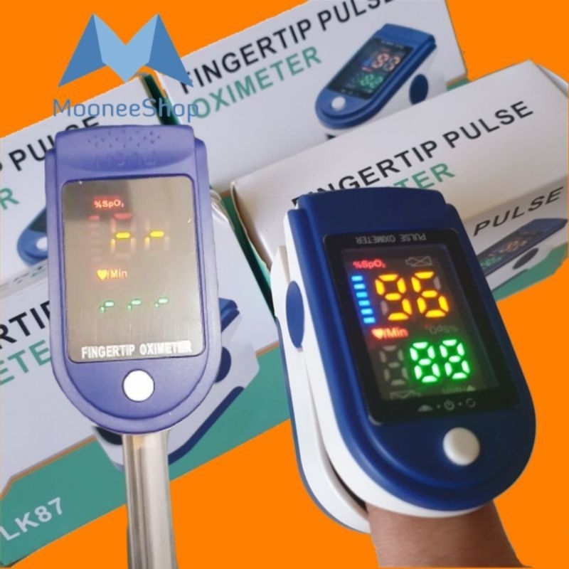 LK87 PULSE OXIMETER FINGERTIP LK87 LED 4 WARNA OXYMETER SATURASI OKSIGEN DARAH