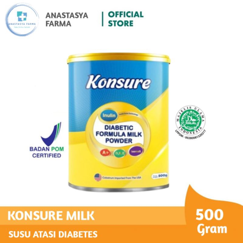 KONSURE SUSU DIABETES IMPOR 1 KALENG 500mg | KONSURE MILK DIABET