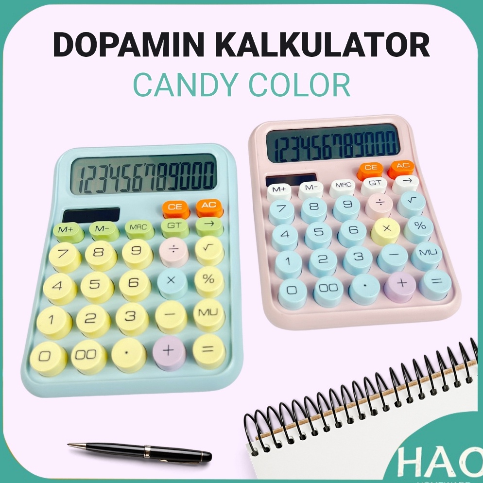 

KODE F83T Kalkulator Warna Permen Keyboard Kalkulator Tenaga Surya 12 Digit DX818