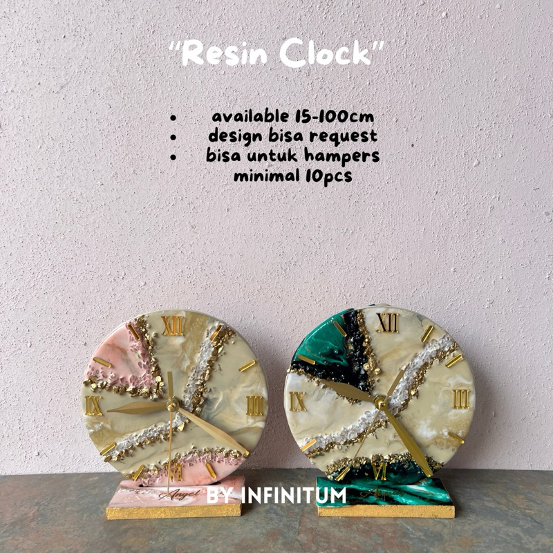 Geode Resin Clock Chrystal  | Jam Resin Custom | Resin Jam Unik | Resin Jam Dinding | Jam Dinding Pa