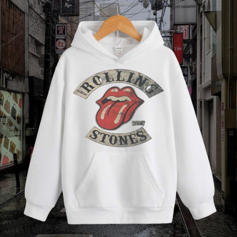 Hoodie sweater ROLLING STONES premium distro pria/wanita