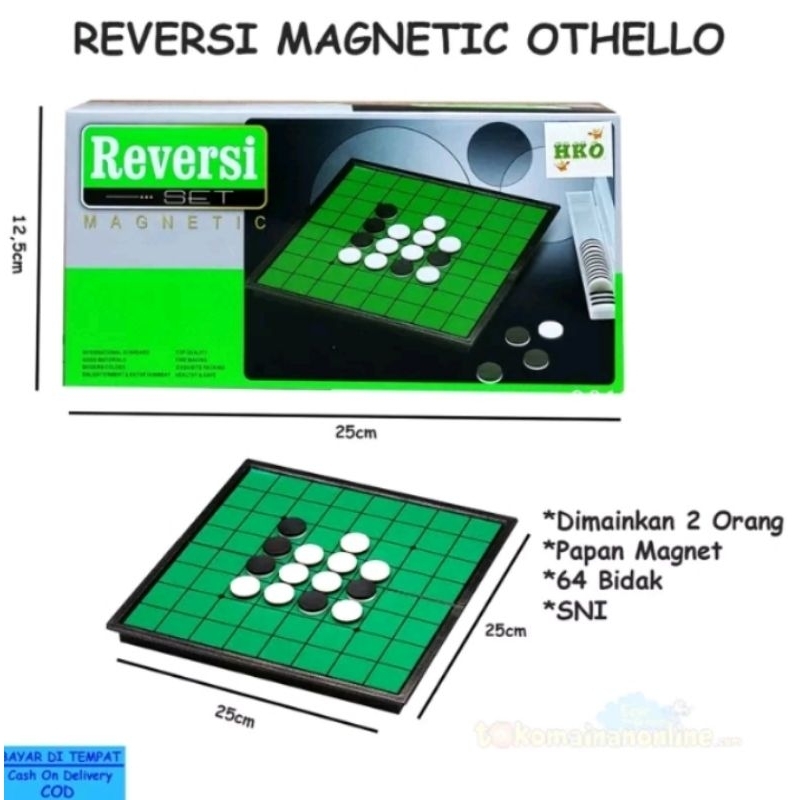 OTHELLO GAME MAGNETIK REVERSI UKURAN BESAR