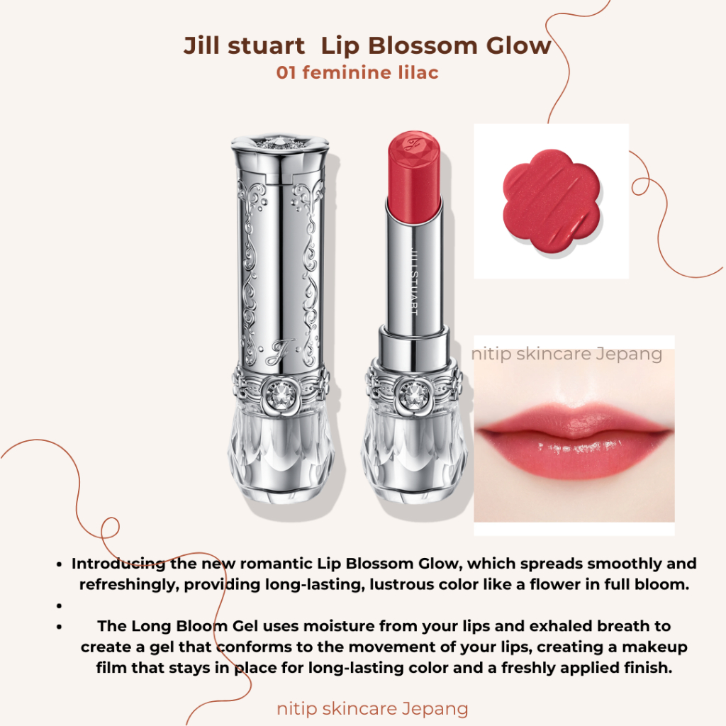 PO Jepang-- Jill stuart lip blossom glow original jill stuart japan
