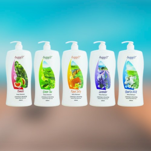 Sabun Mandi Cair Botol Summer Naturale Malaysia Body Shampoo 2000 Ml Varian Goat Milk / Susu Kambing