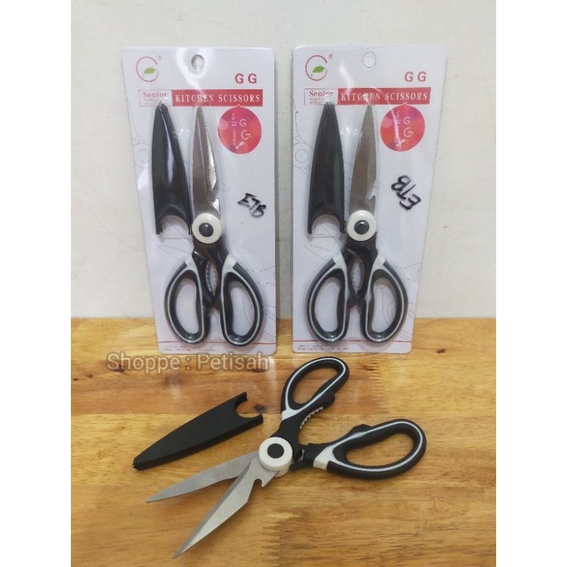 Gunting Dapur Stainless Steel Besar / Gunting Stainless Steel Serbaguna / Gunting Taman / Gunting Sa