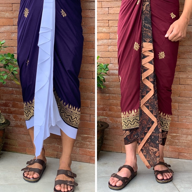 Belanja disini KAMEN COWOK SETENGAH JADI PAKAIAN ADAT BALI ENDEK BALI