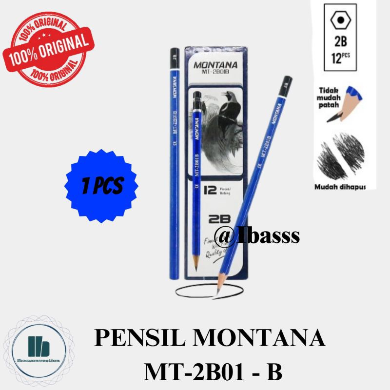 

Pensil Montana 2B Pensil Kayu MT-2B01- ASLI 100 Original