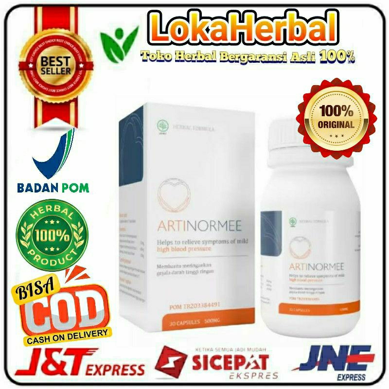 ARTINORMEE Asli Original ARTINORMEE Obat Hipertensi Stroke Jantung Herbal Manjur