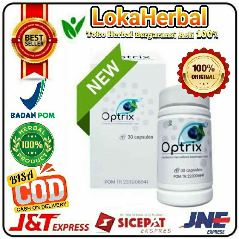 Optrix Original Asli Optrix Obat Mata Minus Rabun Silinder Herbal 100% Terbaik