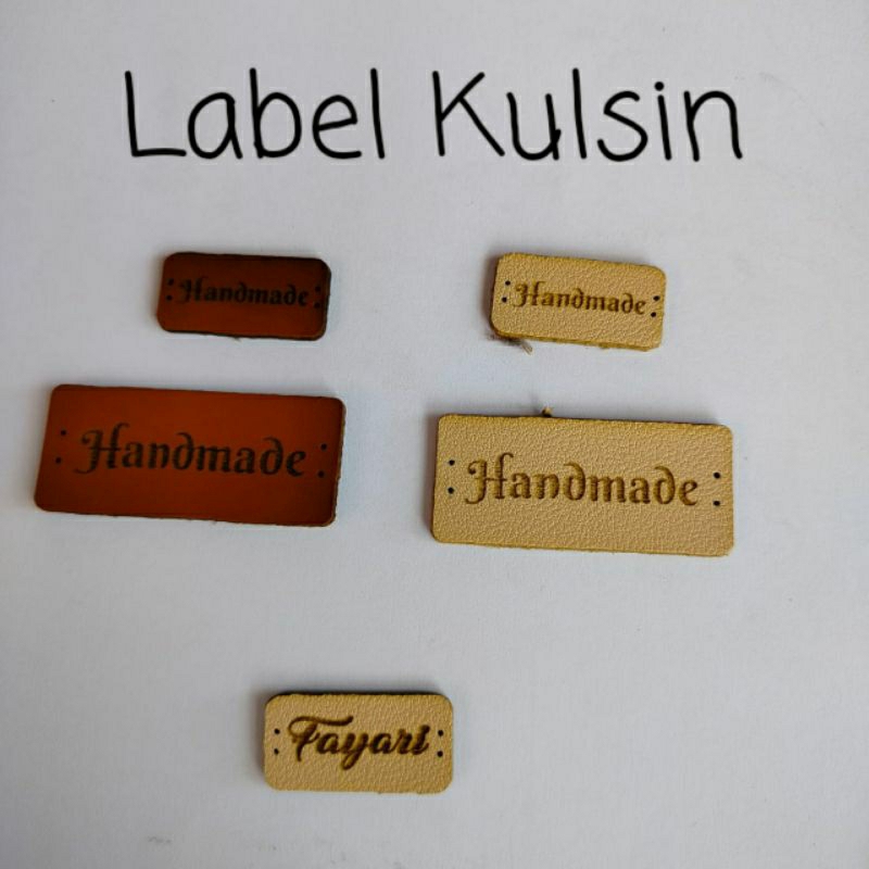 

Label Kulit Sintetis - Handmade (1 pcs)