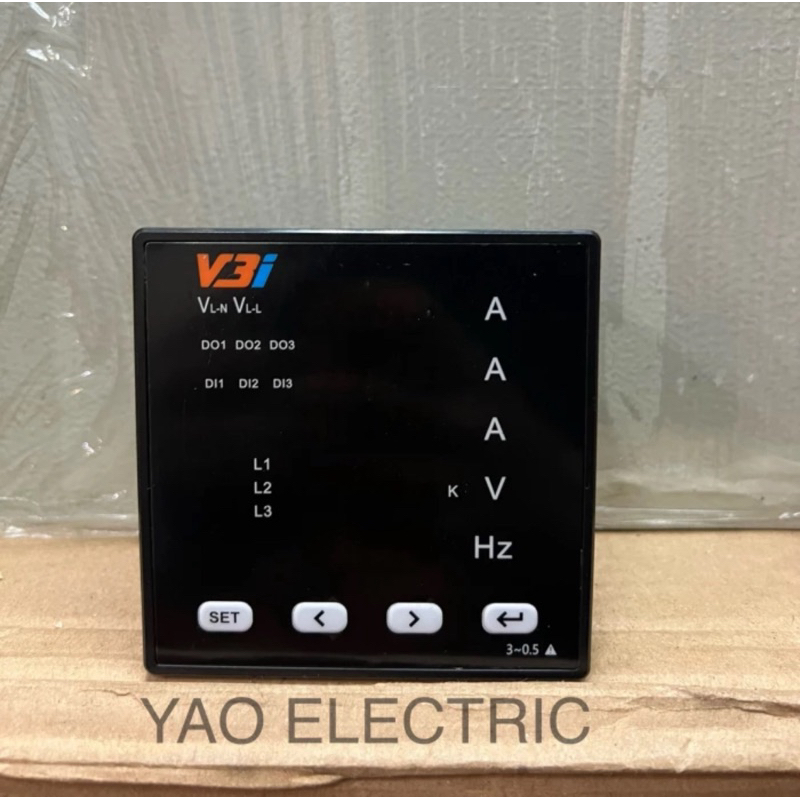 Digital ampere meter V3I 3 phase 5row