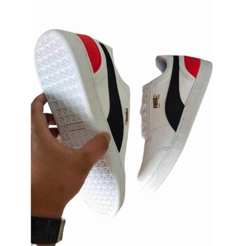 SEPATU SNEAKERS PRIA PUTIH NAVY MERAH SIZE JUMBO 45,46,47,48