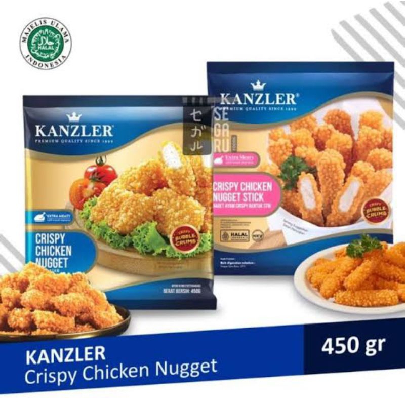 

Kanzler Chicken nugget 450gr | Naget ayam crispy | Naget Stik crispy